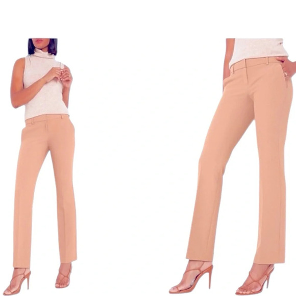 Express Editor Tan Camel EUC Pant Slacks Midrise - Picture 1 of 7